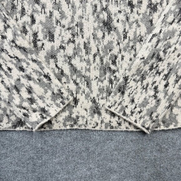 Vince Alpaca Wool Blend Sweater Gray Quiet Luxury Cozy Minimalist Scandi Women M - Picture 4 of 11